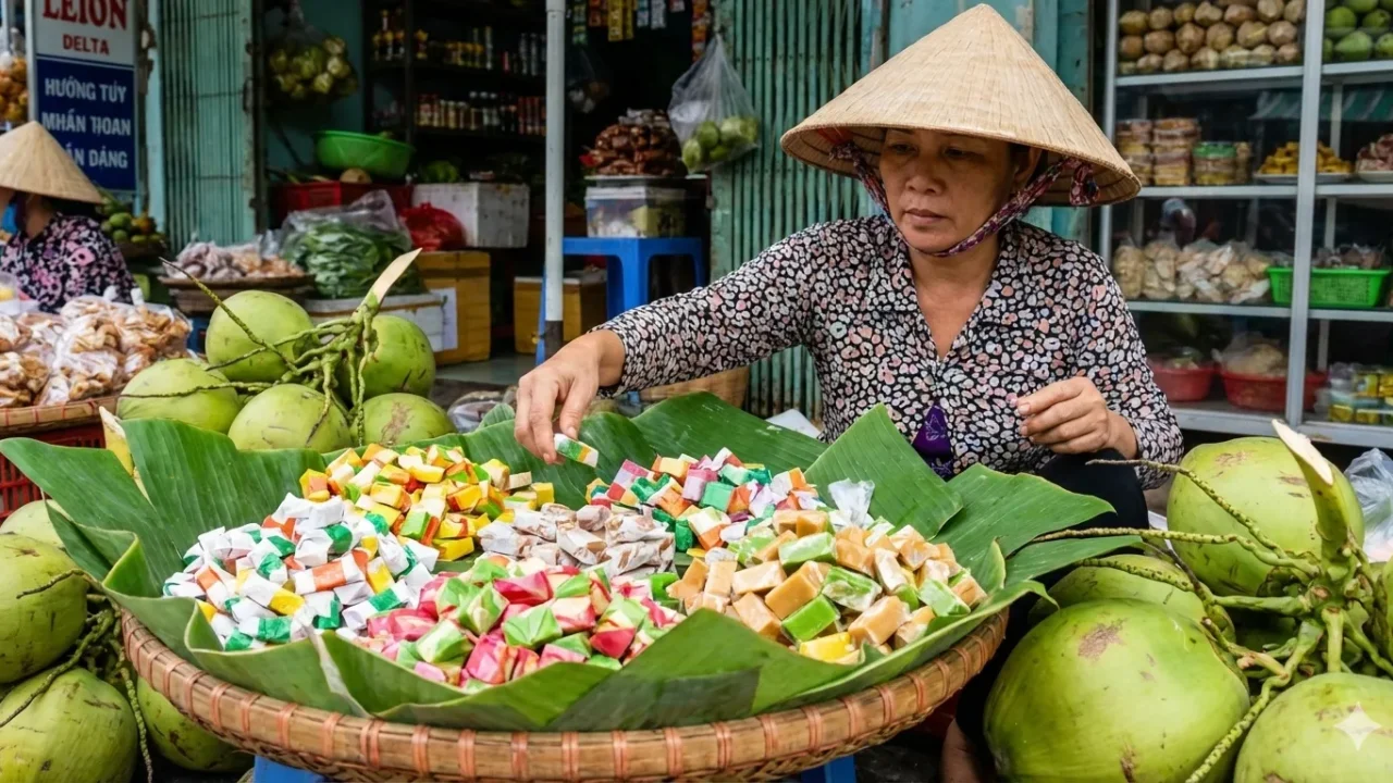 Vietnamese coconut candy