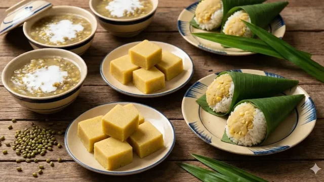 Vietnamese mung bean snacks